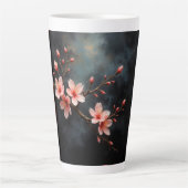 Tasse Latte Vietnamese Peach Blossom Art (Devant)