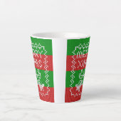 Tasse Latte Vilain pull motif sonnettes Joyeux fils Xmas (Devant)