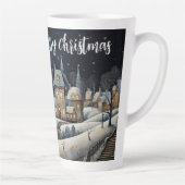 Tasse Latte Village de Noël (Droite)