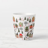 Tasse Latte Village de vacances de ski (Devant)