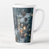 Tasse Latte Village d'hiver (Droite)