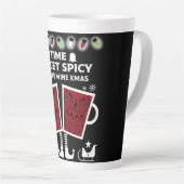 Tasse Latte Vin rouge de Noël (Angle droit)