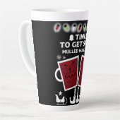 Tasse Latte Vin rouge de Noël (Angle gauche)