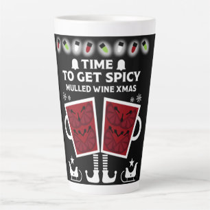 Tasse Latte Vin rouge de Noël