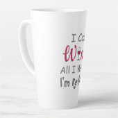 Tasse Latte Vin Tout ce que je veux retraite (Angle gauche)