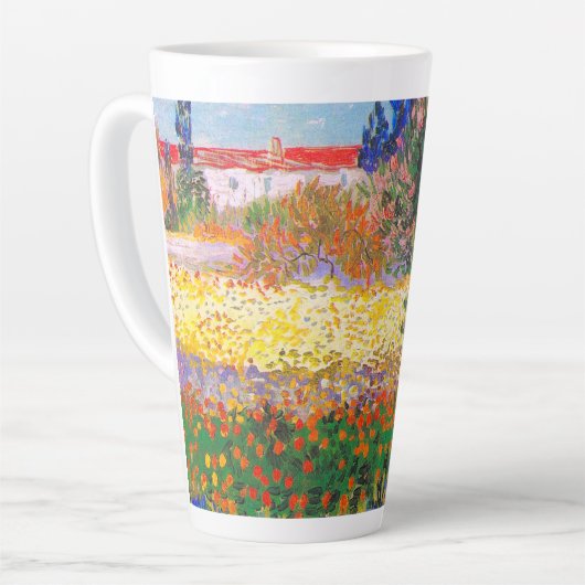 Tasse Latte Vincent Van Gogh Flower Garden (Angle gauche)