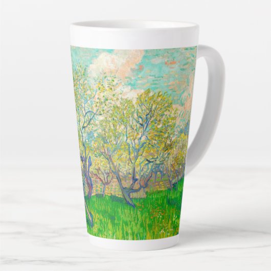 Tasse Latte Vincent van Gogh Orchard à Blossom (Angle droit)