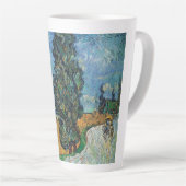Tasse Latte Vincent Van Gogh - Route avec Cypress et Star (Angle droit)