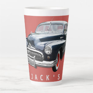 Tasse Latte Vintage 1940s Black Buick Custom