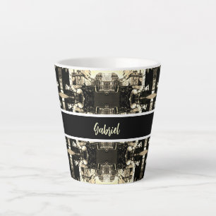 Tasse Latte Vintage Autriche Vienne Dreimaderlhaus Fiaker