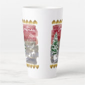 Tasse Latte Vintage Christmas trees  (Devant)