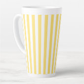Tasse Latte Vintage Classique Jaune & Blancs (Angle gauche)