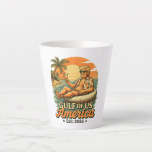 Tasse Latte Vintage drôle Trump Amérique du Golfe 2025