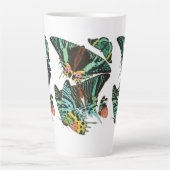 Tasse Latte Vintage E.A. Séguy's Green butterflies (Devant)