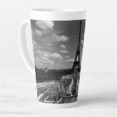 Tasse Latte Vintage France Paris Fontains Tour Eiffel (Angle gauche)
