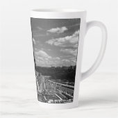 Tasse Latte Vintage France Paris Fontains Tour Eiffel (Droite)