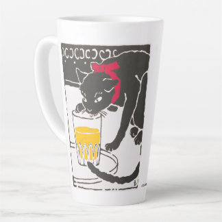 Tasse Latte Vintage Japanese Beer Cat Art Goyo Retro