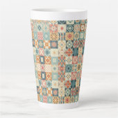 Tasse Latte Vintage, patchwork, paré (Devant)