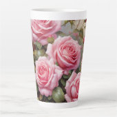 Tasse Latte Vintage Pink Roses (Devant)