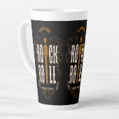 Tasse Latte Vintage Rock & Roll Gold (Angle gauche)