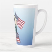 Tasse Latte Vintage, Statue de la Liberté (Droite)