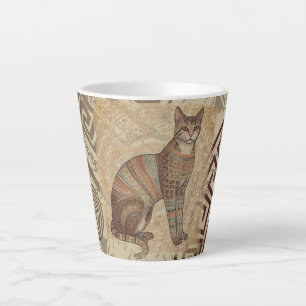 Tasse Latte Vintage, Style Ancien,Art de Chat, Antique 