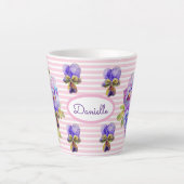 Tasse Latte Viole Vintage  femmes rose (Devant)