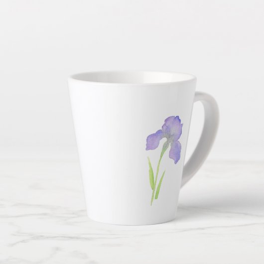 Tasse Latte Violet Iris (Angle droit)