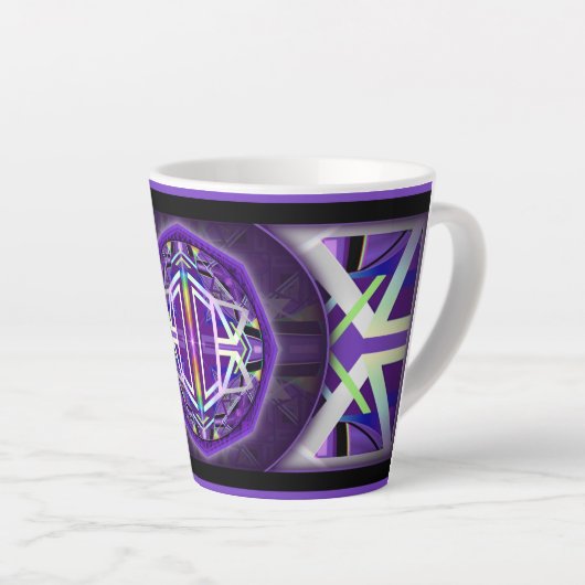 Tasse Latte Violet W3 (Angle droit)