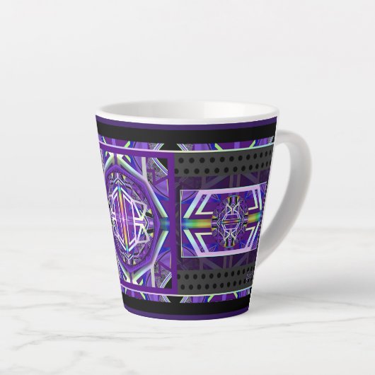Tasse Latte Violet W3 (Angle droit)