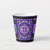 Tasse Latte Violet W3 (Devant)