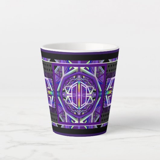 Tasse Latte Violet W3 (Devant)