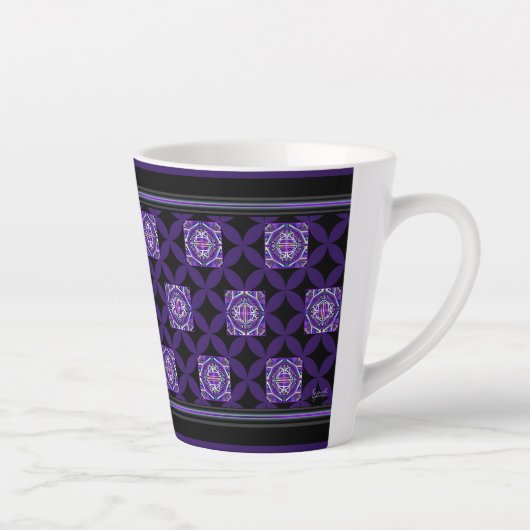 Tasse Latte Violet W3 (Droite)