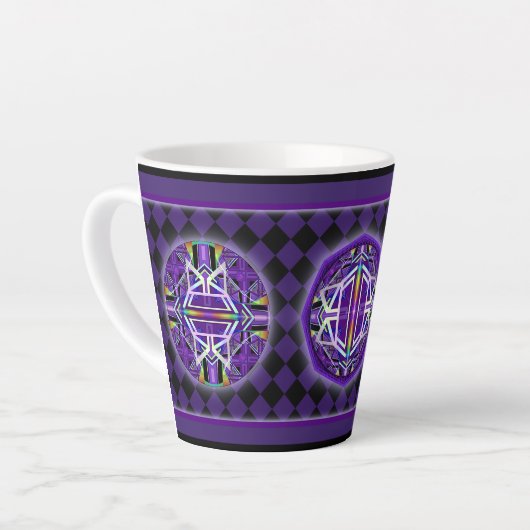 Tasse Latte Violet W3 (Angle gauche)