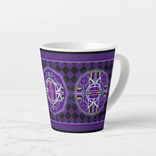 Tasse Latte Violet W3 (Angle droit)