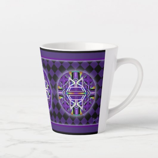 Tasse Latte Violet W3 (Droite)