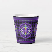 Tasse Latte Violet W3 (Devant)