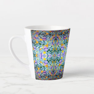 Tasse Latte Violets Et Lampes