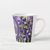 Tasse Latte violettes dans un bocal de lune (Droite)