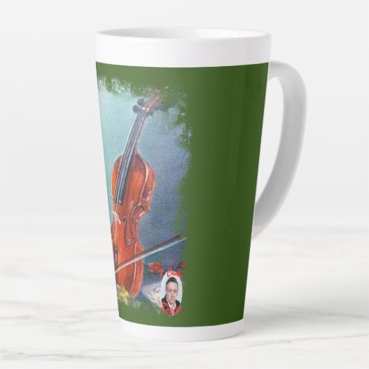 Tasse Latte Violín (Angle droit)