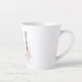 Tasse Latte Violon Rose Blush (Droite)