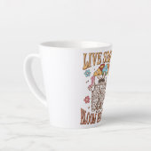 Tasse Latte Vis Simplement, Fleur Sauvage (Angle gauche)