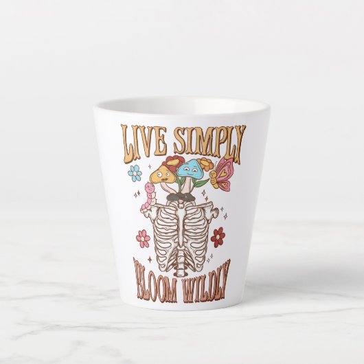 Tasse Latte Vis Simplement, Fleur Sauvage (Devant)