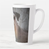 Tasse Latte Visage de chien Schnauzer (Droite)