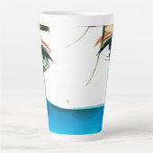 Tasse Latte visage de femmes abstraites (Devant)