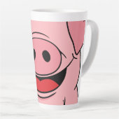 Tasse Latte Visage de porc (Angle droit)