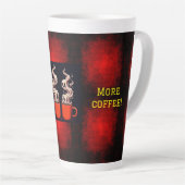 Tasse Latte Visages de café (Angle droit)