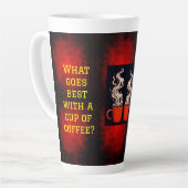 Tasse Latte Visages de café (Angle gauche)