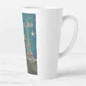Tasse Latte Vit Dans Un Monde De Rêve Funky Altered Art (Droite)