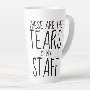 Tasse Latte Voici les Larmes de Mon Équipe